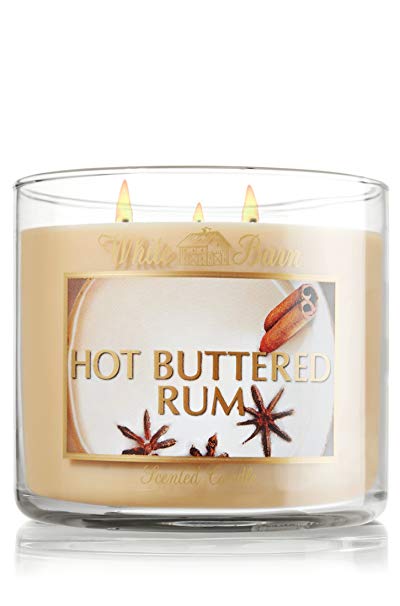 bath and body works hot buttered rum candle