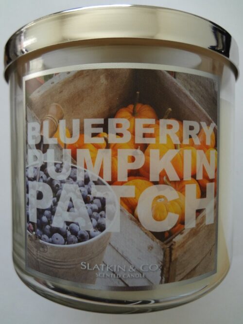 bath and body works blueberry pumpkin patch candle