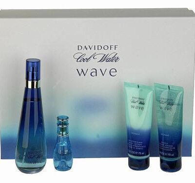 Coolwater Wave 4 Pcs Set For Women: 3.4 Edt Sp + 2.5 B/L + 2.5 S/G + 15Ml Edt Sp