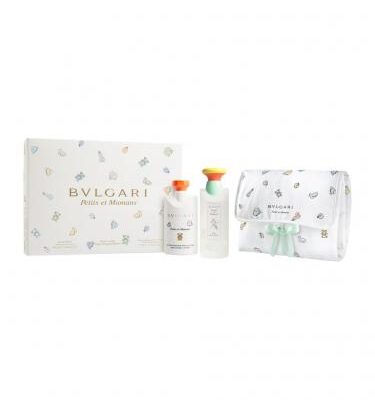 Bvlgari Petits Et Mamans 3 Pcs Set: 3.4 Edt Sp + 2.5 Body Lotion + Baby Changing Blanket