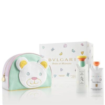 Bvlgari Petit Et Mamans 3 Pcs Set: 3.4 Eau De Toilette Spray + 2.5 Body Lotion + Toiletry Pouch