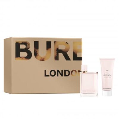 Burberry Her 2 Pcs Set: 1.6 Eau De Parfum Spray + 2.5 Body Lotion (Hard)