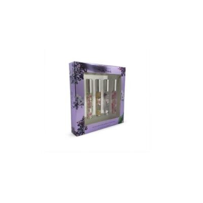 Ellen Tracy Pretty Petals 4 Pcs Rollerball Set For Women: Affectionately Yours Eau De Parfum Rollerball + Feeling Blissful Eau De Parfum Rollerball + Warm Embrace 0.33 Oz Eau De Parfum Rollerball + Falling In Love 0.33 Oz Eau De Parfum Rollerball