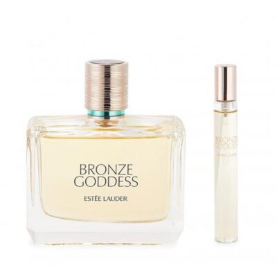 Bronze Goddess Eau Fraiche 2 Pcs Set: 3.4 Skinscent Spray + 0.25 Oz Travel Spray (Travel Set)