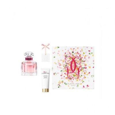 Guerlain Mon Bloom Of Rose 3 Pcs Set: 1.7 Eau De Toilette Spray + 2.5 Body Lotion (Hard Box) + Ceramic Charm