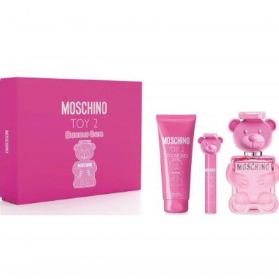 Moschino Toy 2 Bubble Gum 3 Pcs Set For Women: 3.4 Eau De Toilette + 3.4 Body Lotion + 0.3 Eau De Toilette