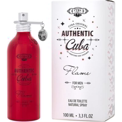 Cuba Authentic Flame Edt Spray 3.3 Oz